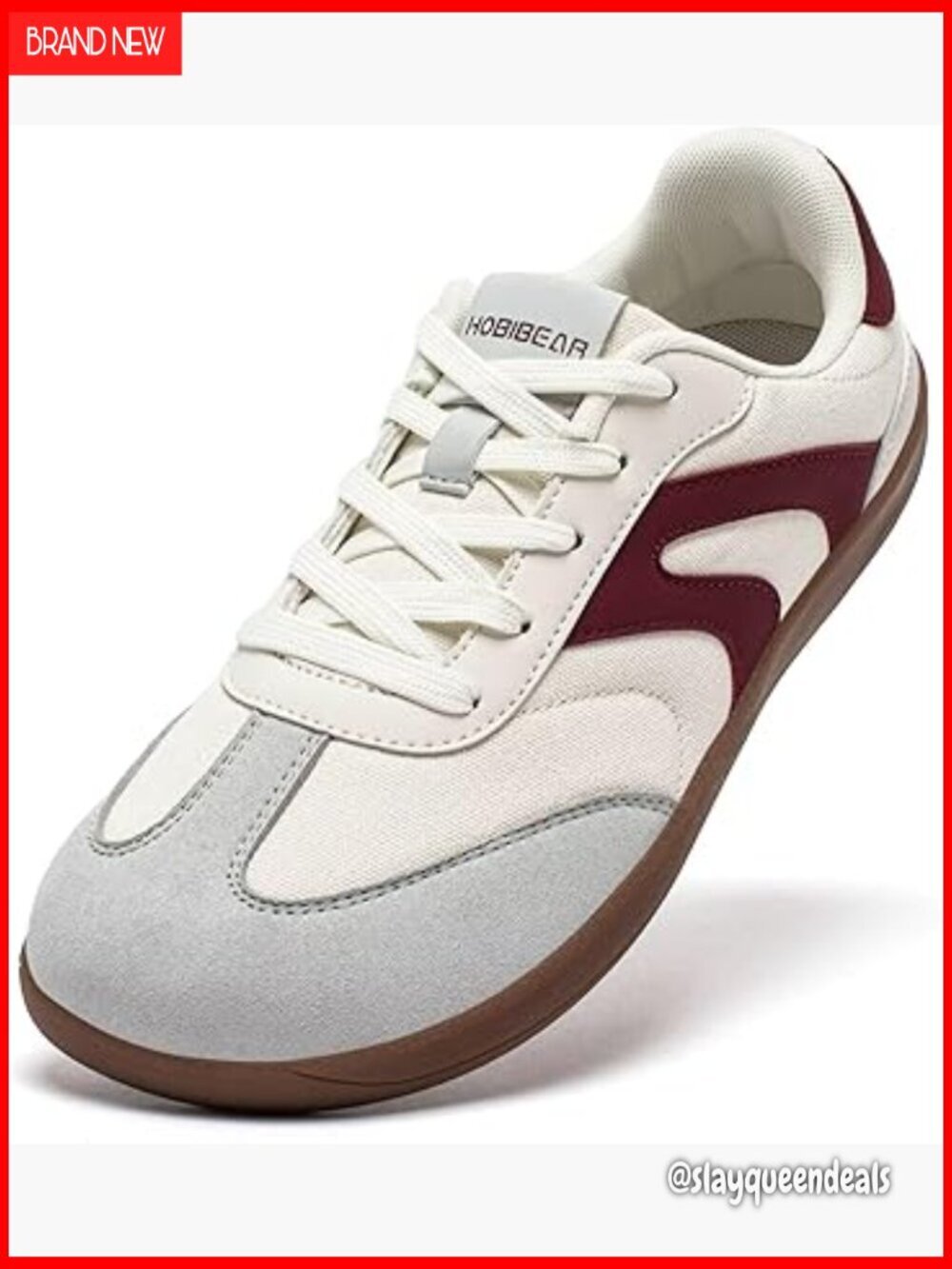 Zero Drop Barefoot Sneakers Wide Fit Lace Up Walking Shoes